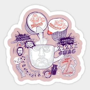 Zizek's Without-cream Creamer Sticker